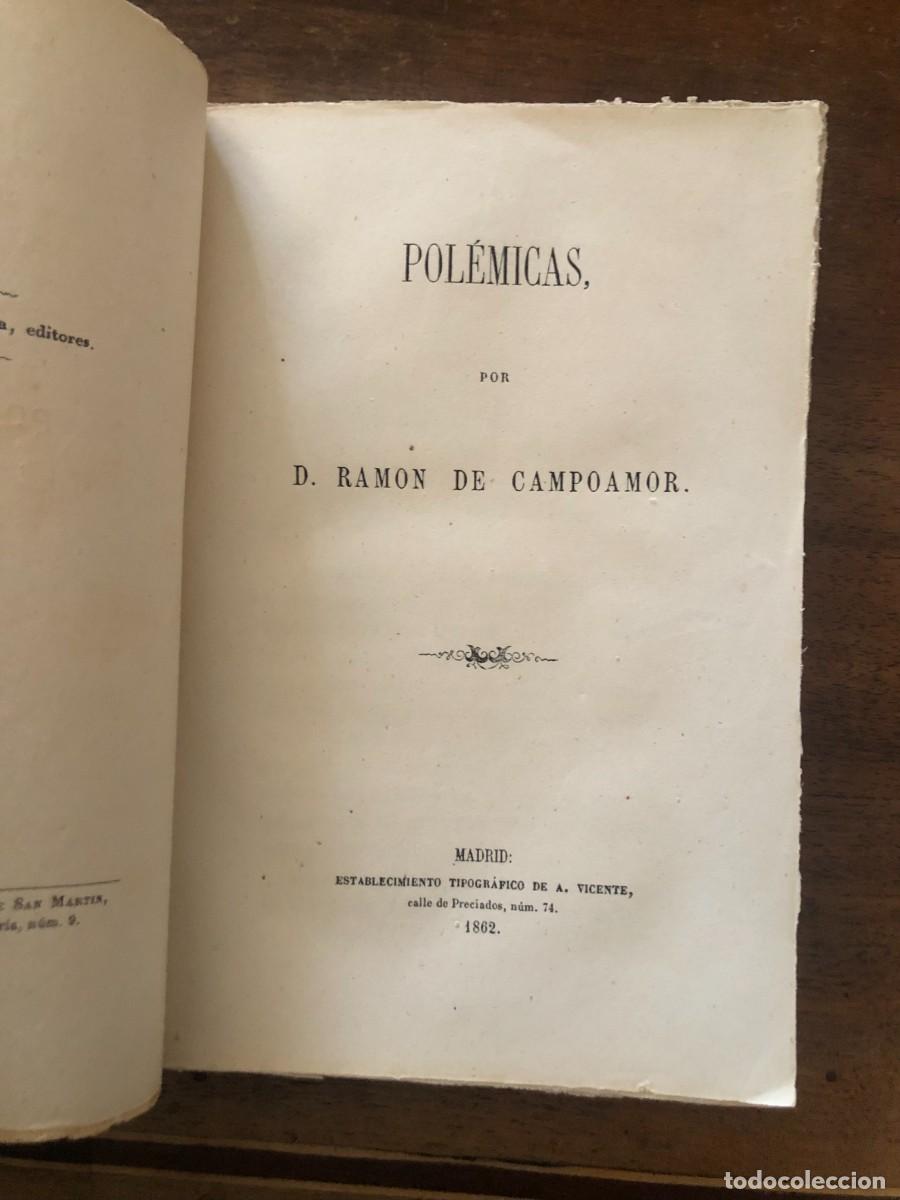 Libros antiguos: RAM&Oacute;N DE CAMPOAMOR, POL&Eacute;MICAS, 1862. - Foto 2