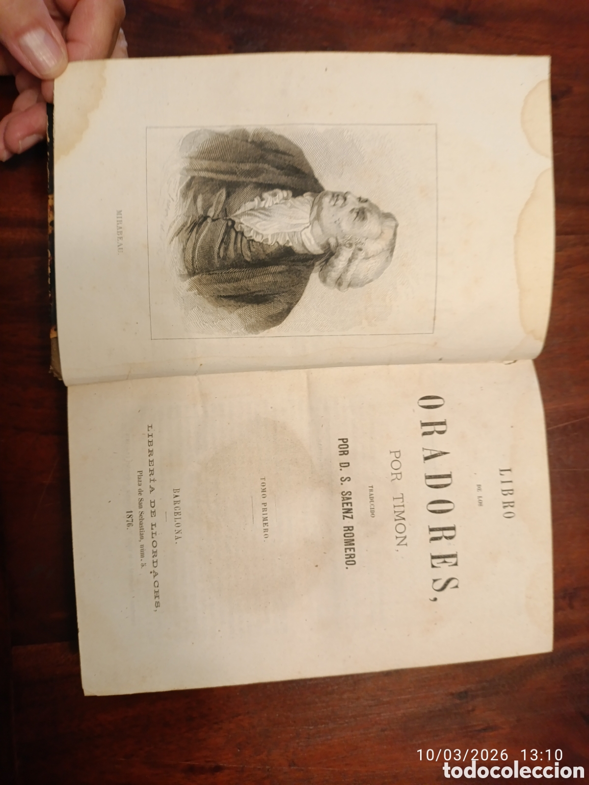 Libros antiguos: Libro de los oradores. Timon. 1876 - Foto 5