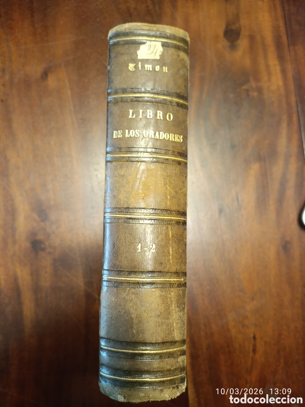 Libros antiguos: Libro de los oradores. Timon. 1876