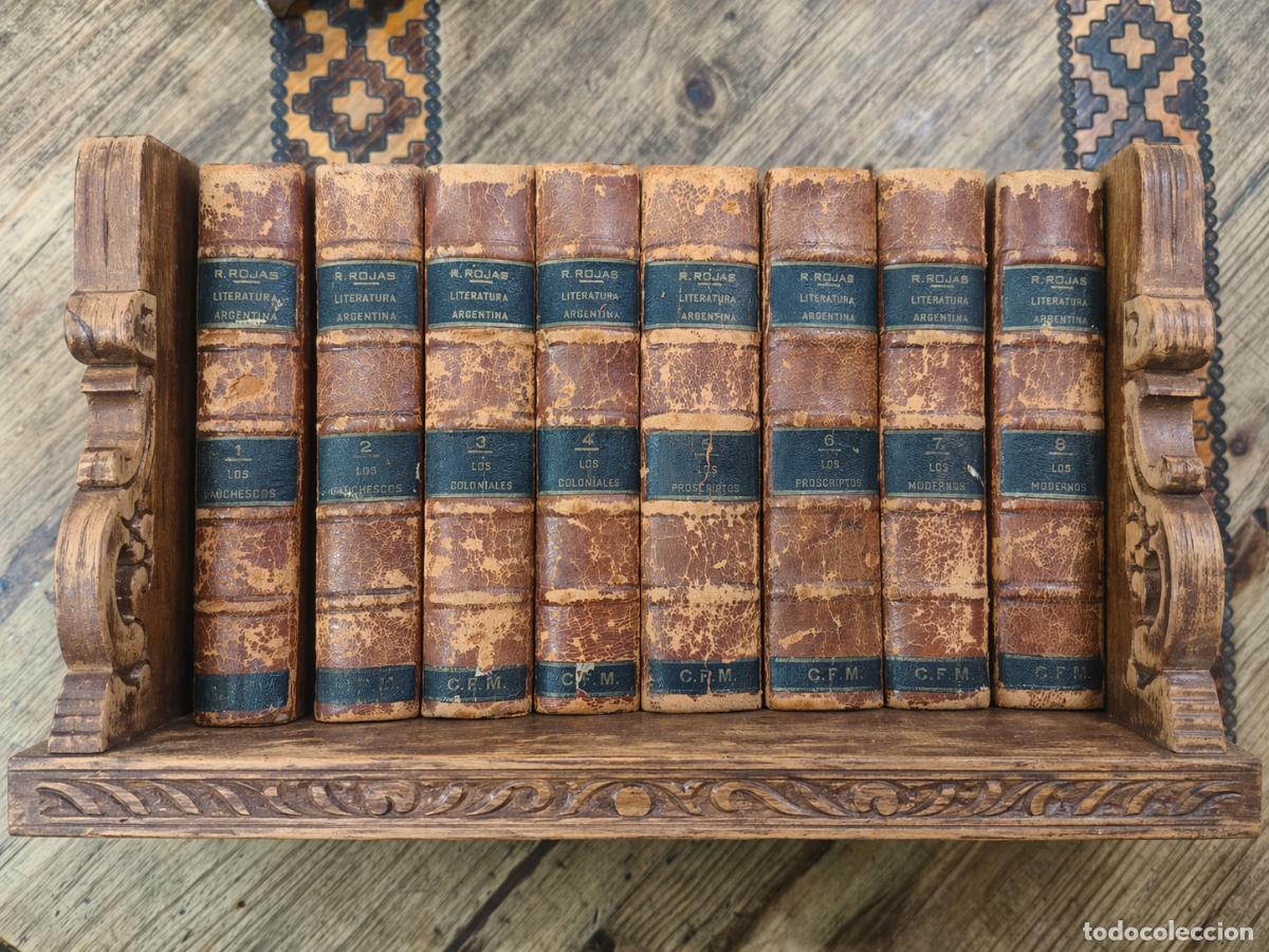 Libros antiguos: ROJAS, RICARDO - OBRAS COMPLETEAS: LA LITERATURA ARGENTINA (8 VOL&Uacute;MENES) - LIBRER&Iacute;A &laquo;LA FACULTAD&raquo;