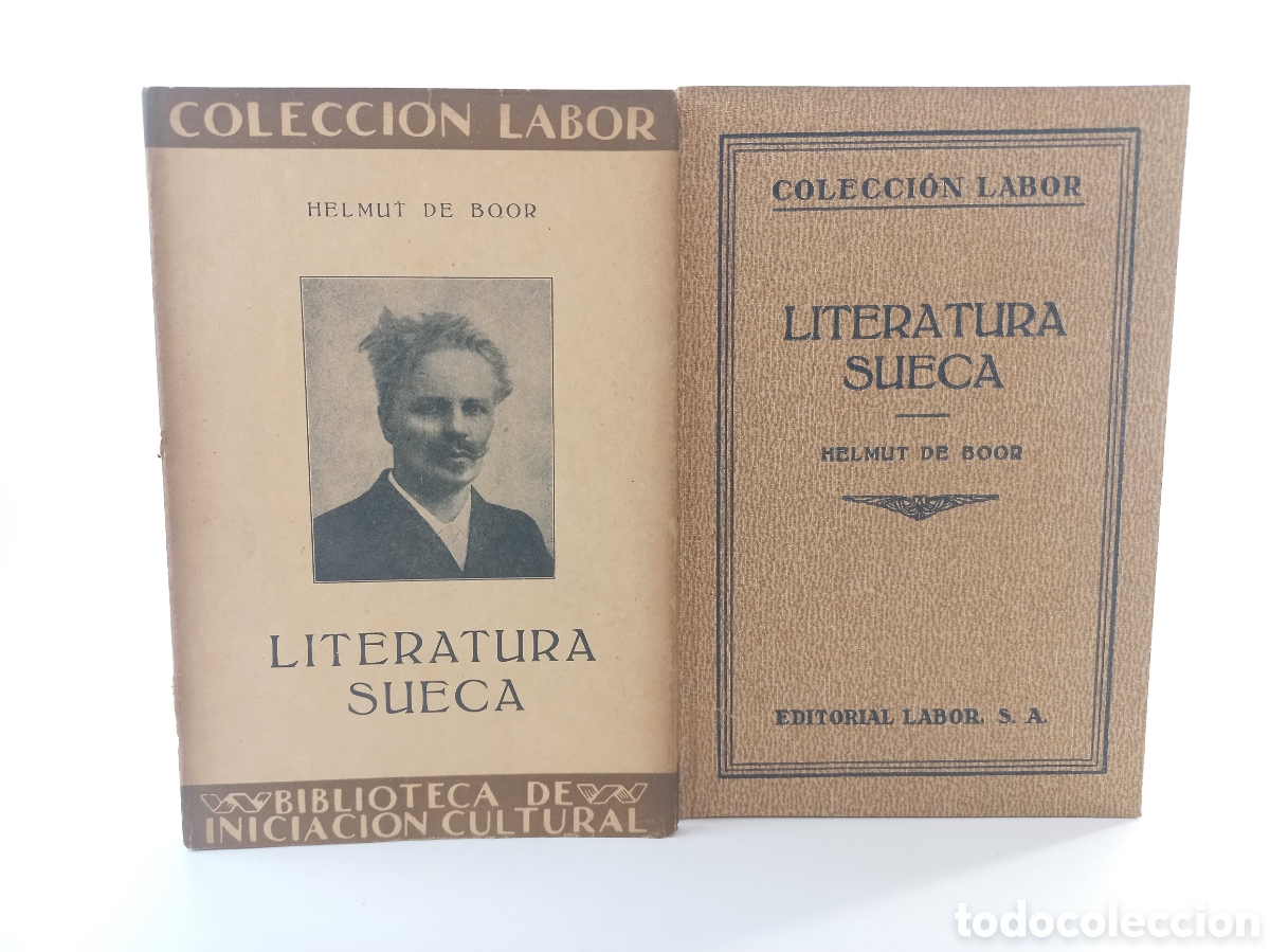 Libros antiguos: Literatura Sueca. Helmut de Boor. Labor, primera edici&oacute;n, 1931. Ilustrado.