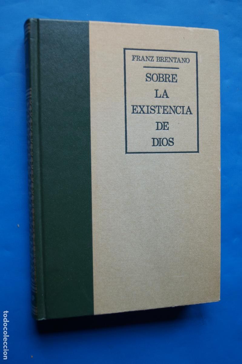 Libros antiguos: SOBRE LA EXISTENCIA DE DIOS. FRANZ BRENTANO