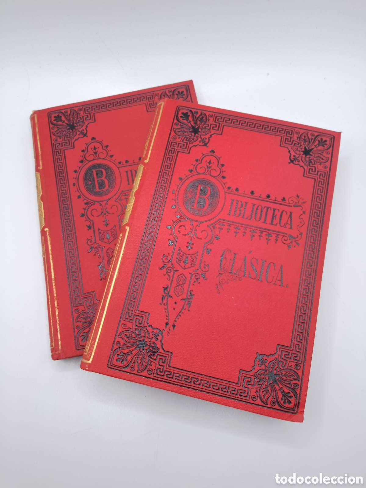 Libros antiguos: Cicer&oacute;n. Obras Completas. Tomos I y II. Biblioteca Cl&aacute;sica 1889 / 1902. Preciosa encuadernaci&oacute;n orig