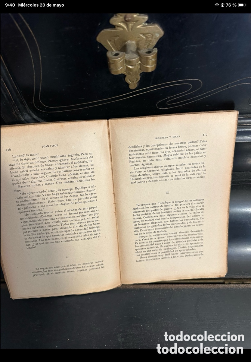 Libros antiguos: Progreso y dicha. Filosof&iacute;a moral y ciencia del progreso y de la ciencia (1&ordf; edici&oacute;n, - Foto 8