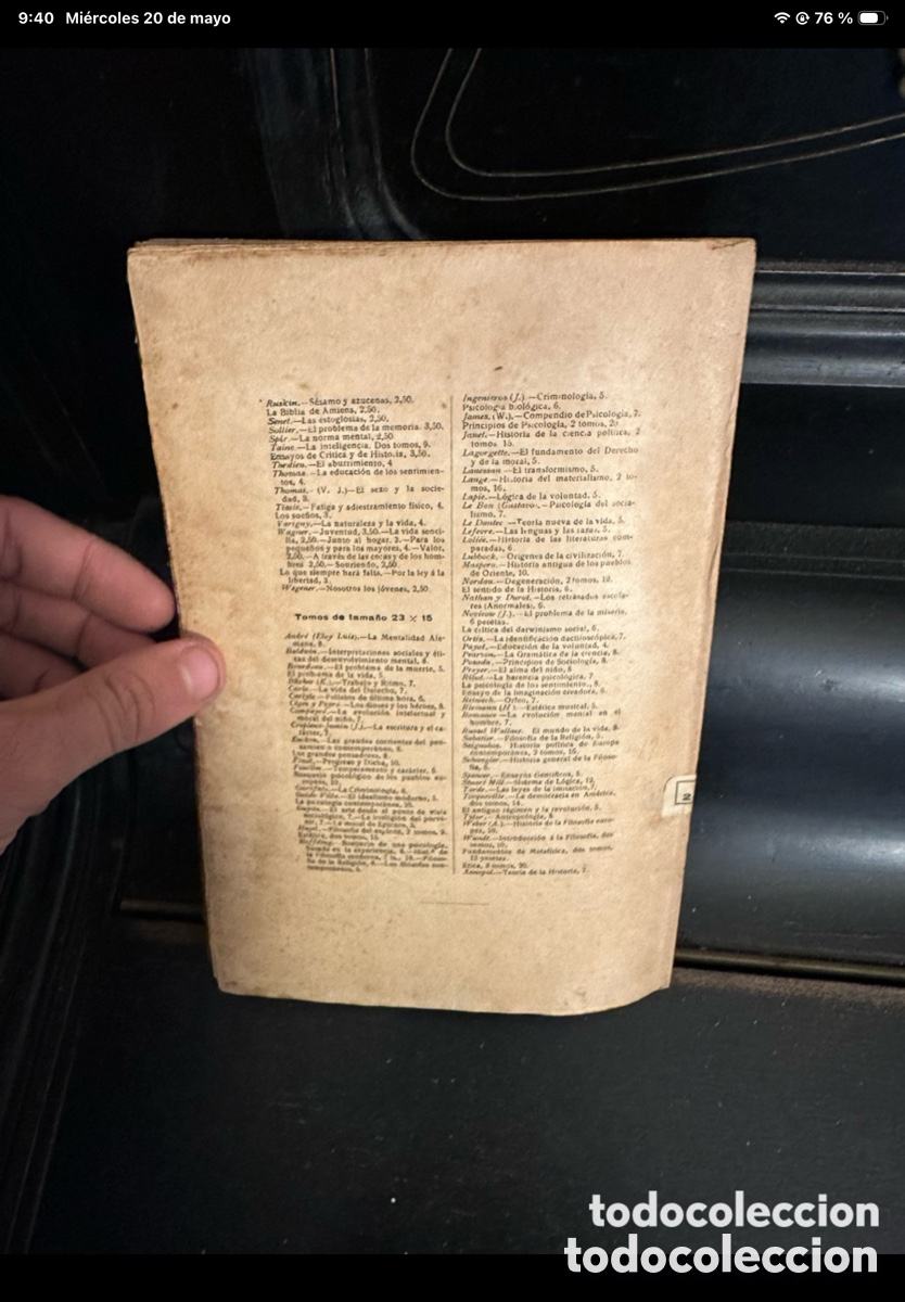 Libros antiguos: Progreso y dicha. Filosof&iacute;a moral y ciencia del progreso y de la ciencia (1&ordf; edici&oacute;n, - Foto 10
