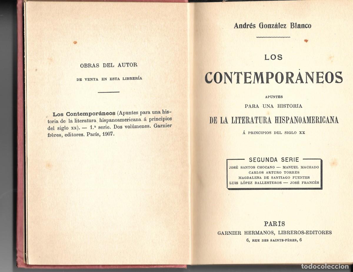 Libros antiguos: Para configurar una historia de la Literatura espa&ntilde;ola e hispanoamericana a principios del s. XX