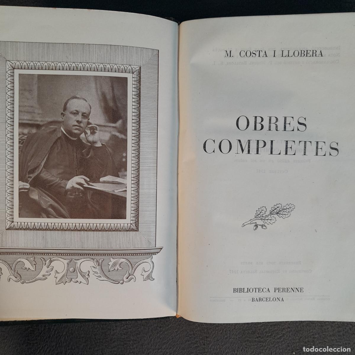 Livres anciens: L-429. OBRES COMPLETES DE M. COSTA I LLOBERA. A&Ntilde;O 1951