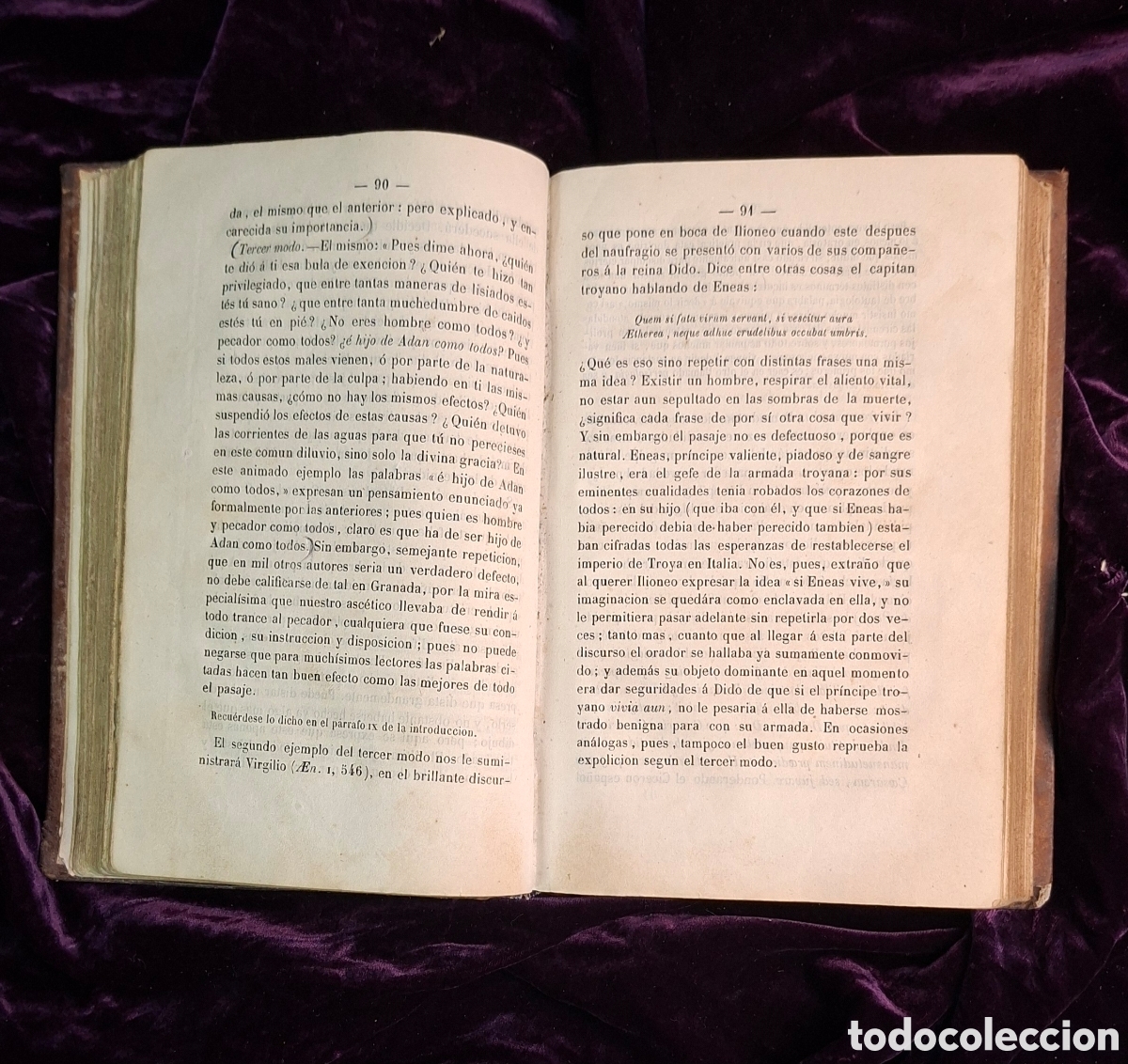 Libros antiguos: Arte de Ret&oacute;rica para uso de los Seminarios. Joaqu&iacute;n Espat Blas. Barcelona, 1860.