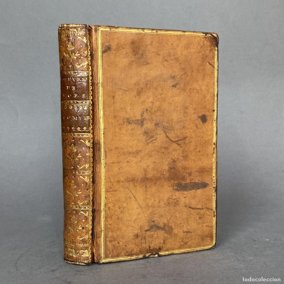 Libros antiguos: A&ntilde;o 1767 - Oeuvres diverses - Alexander Pope - Literatura inglesa - Plena Piel