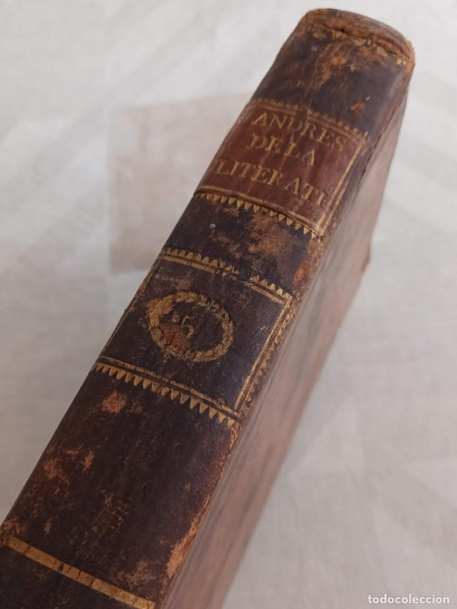 Libros antiguos: JUAN ANDR&Eacute;S, A&Ntilde;O 1789: ORIGEN, PROGRESOS Y ESTADO ACTUAL DE TODA LITERATURA. TOMO V