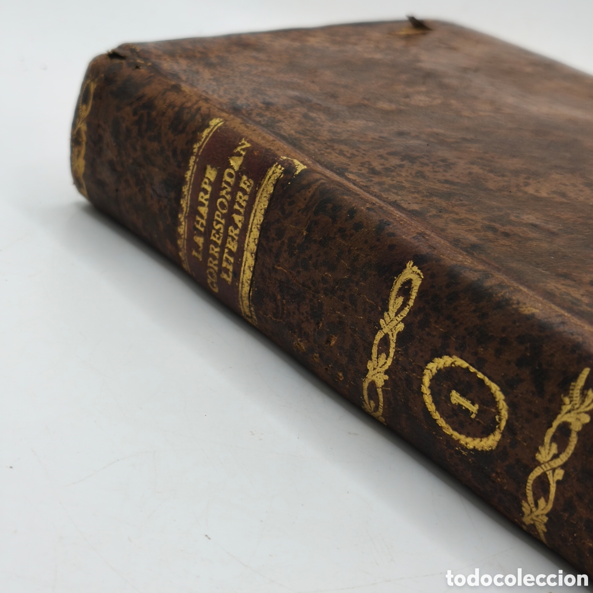 Libros antiguos: La Harpe (1801) Correspondance Litt&eacute;raire. Tomo I. Primera Edici&oacute;n. Exlibris de D. Antonio Gil y Lem