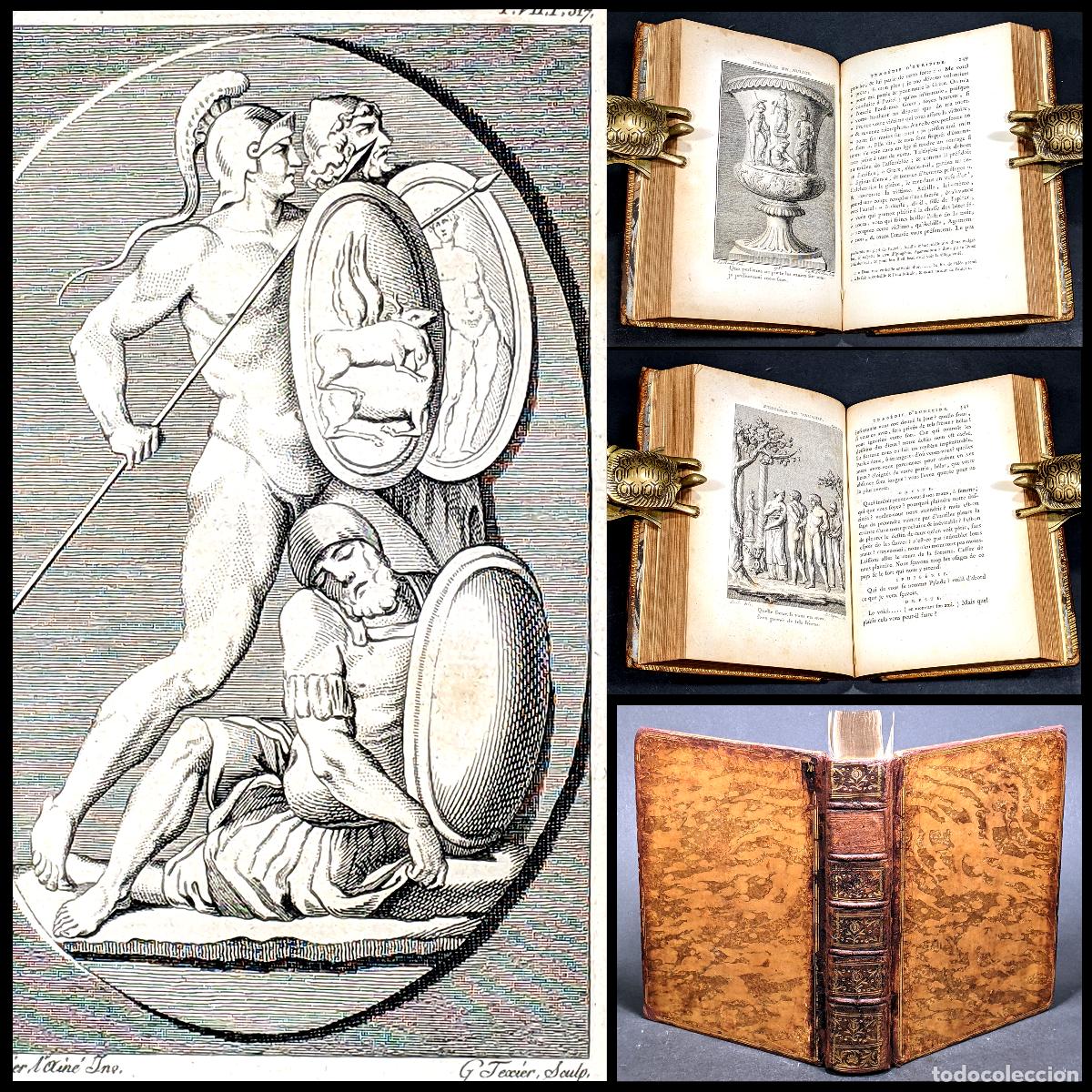 Livres anciens: A&ntilde;o 1786 Eur&iacute;pides Teatro Griego Arqueolog&iacute;a Las suplicantes Ifigenia Antigua Grecia Grabados