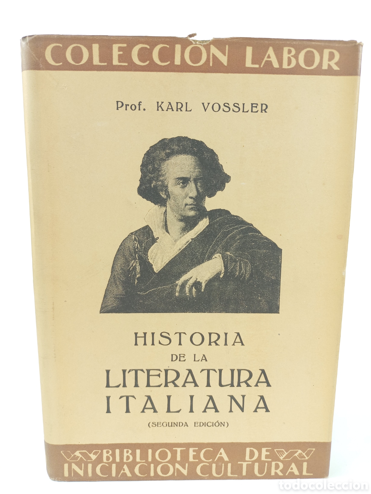 Libros antiguos: Historia de la Literatura Italiana. Karl Vossler. Labor, 1941. Ilustrado.