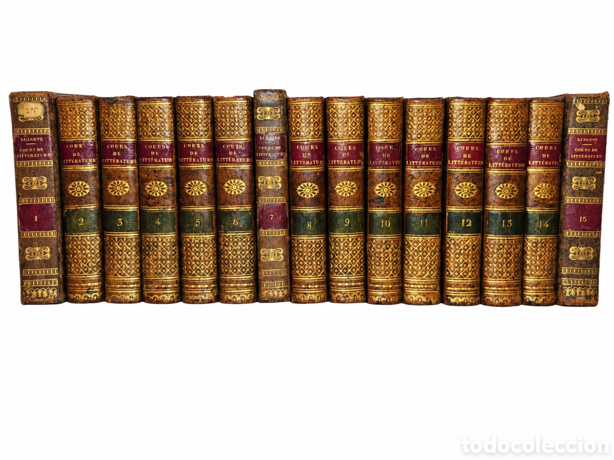 Libros antiguos: 15 tomos de La literatura (Siglo XIX)