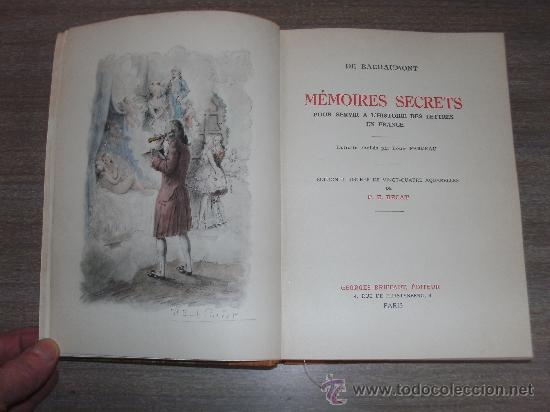 Libros antiguos: DE BACHAUMONT - MEMOIRES SECRETS ............... - Foto 1