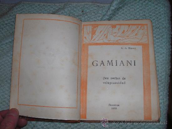 Libros antiguos: ALFREDO DE MUSSET - GAMIANI - - Foto 2