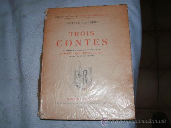 Libros antiguos: GUSTAVE FLAUBERT-TROIS CONTES - - Foto 1