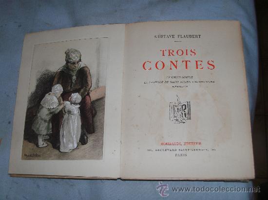 Libros antiguos: GUSTAVE FLAUBERT-TROIS CONTES - - Foto 2