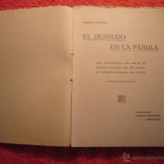 Libros antiguos: - EL DESNUDO EN LA FABULA. OBRA DOCUMENTADA PARA USO DE LOS ARTISTAS - (BARCELONA, C.1920). Lote 53283876