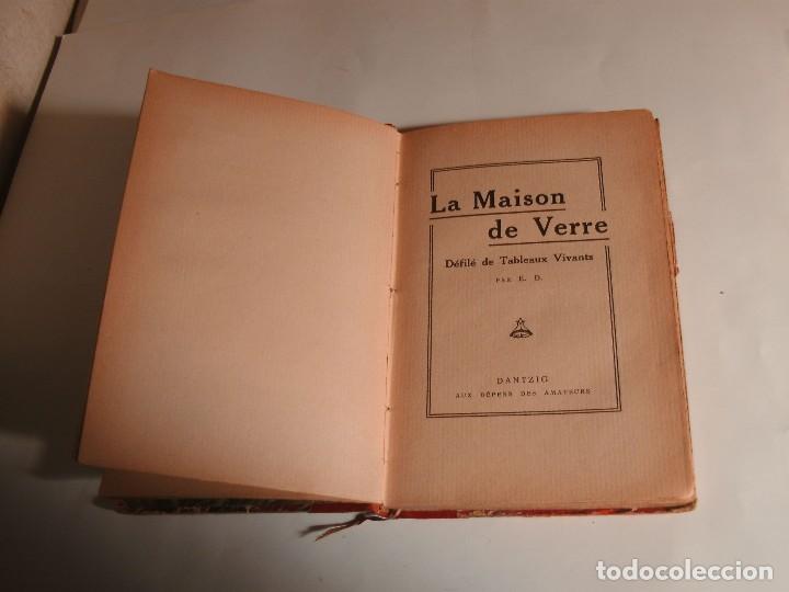 Libros antiguos: LA MAISON DE VERRE PAR E.D. - Foto 3