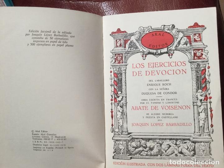Libros antiguos: LIBRO LOS EJERCICIOS DE DEVOCI&Oacute;N de Akal Editores 1978 - Foto 2