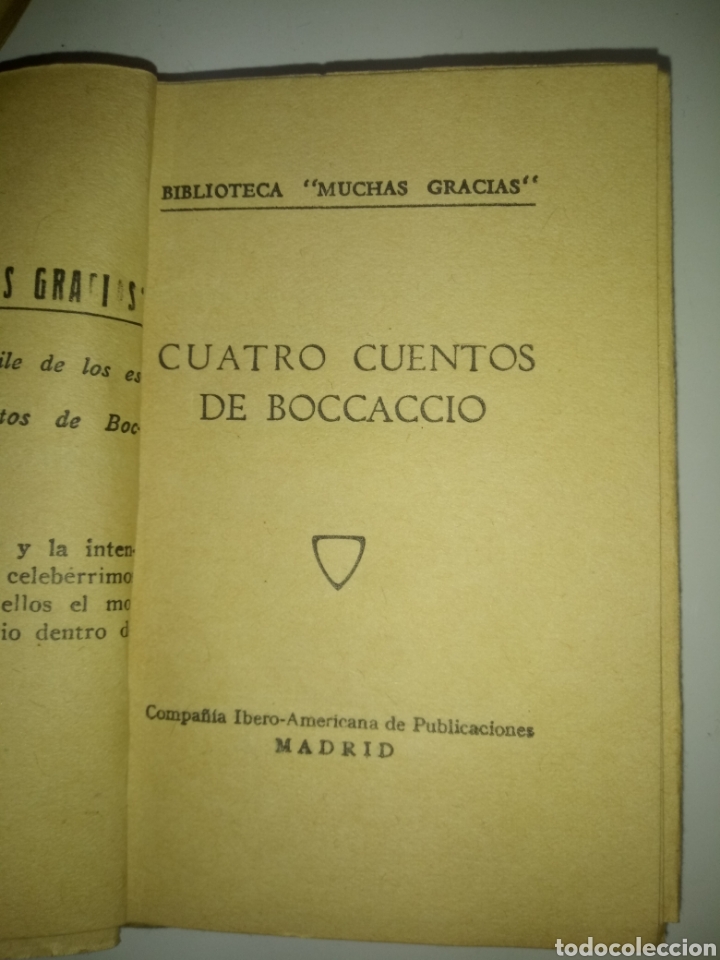 Libros antiguos: CUATRO CUENTOS DE BOCACCIO - Foto 2