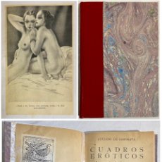 Libros antiguos: 1934, MUY RARO, CUADROS ERÓTICOS. DIÁLOGOS DE LUCIANO DE SAMOSATA. EXLIBRIS.