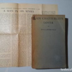 Libros antiguos: D. H. LAWRENCE LADY CHATTERLEY'S LOVER. ODYSSEY PRESS. LITERATURA INGLESA. EROTISMO. Lote 363160470