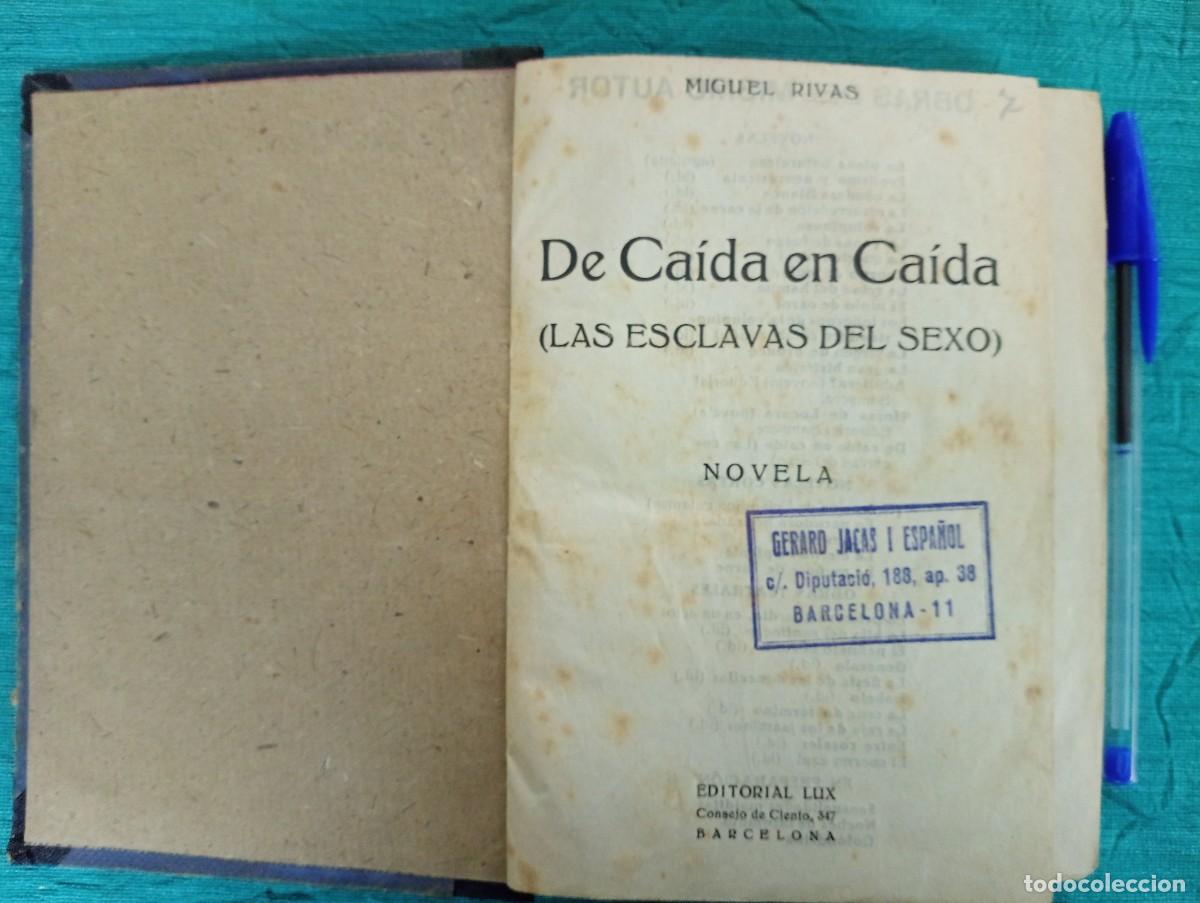 antiguo libro de caida en caida (las esclavas d - Compra venta en  todocoleccion