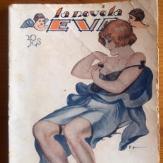 Libros antiguos: EROTISMO- LA NOVELA EVA- EN CAMISA NEGRA- CA. 1920