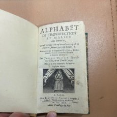 Libros antiguos: JACQUES OLIVIER ALPHABET DE L'IMPERFECTION ET MALICE DES FEMMES PARIS 1619
