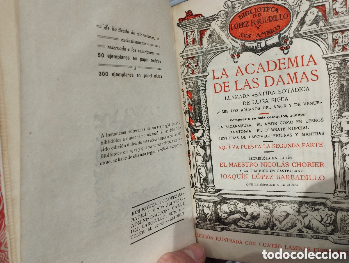 Libros antiguos: La academia de las damas. - Foto 3