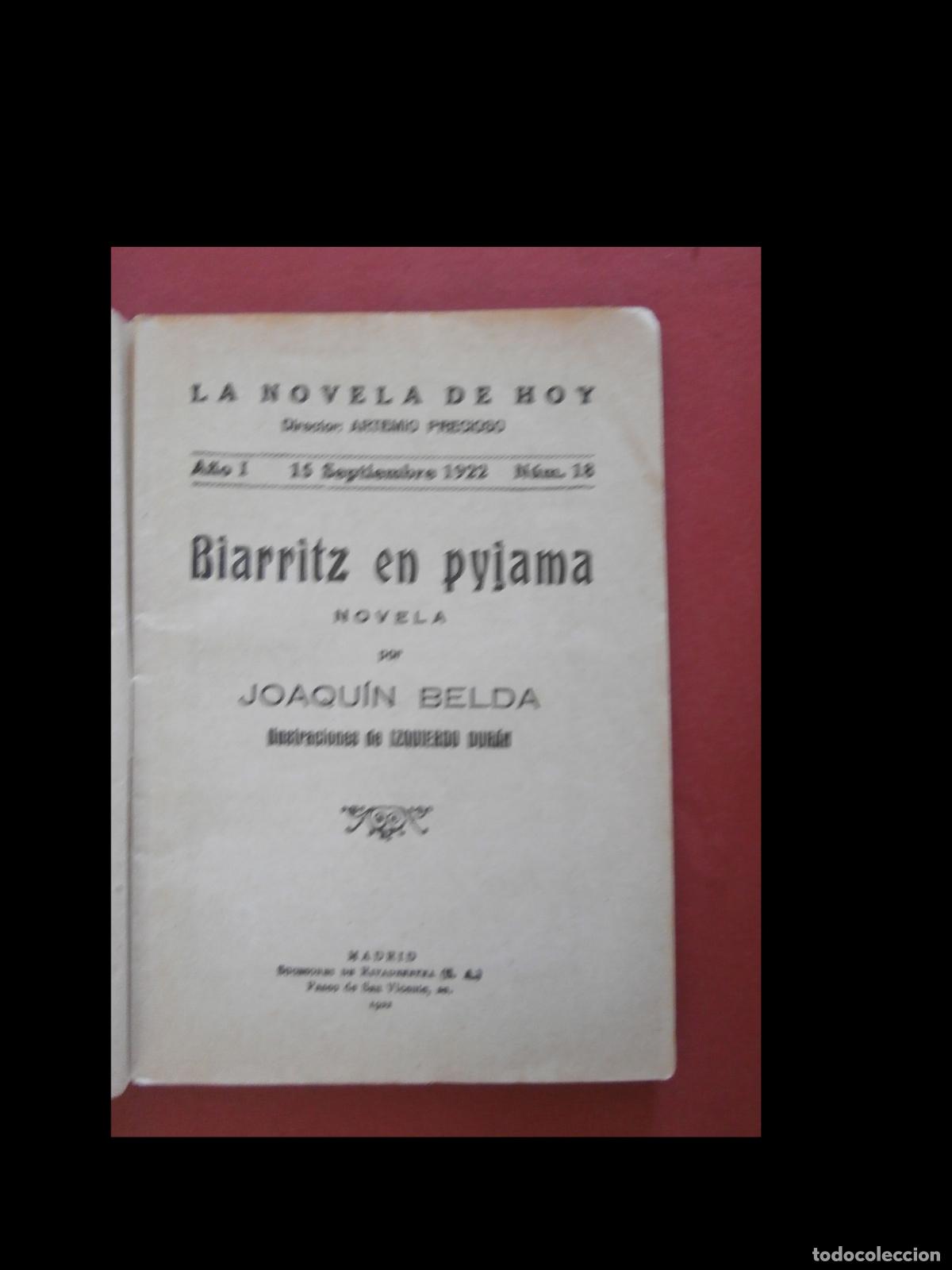 Libros antiguos: Biarritz en Pyjama. Joaquin Belda - Foto 5