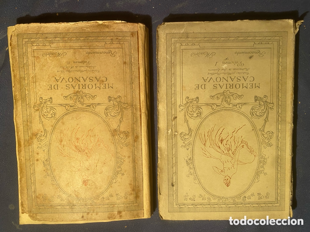 Libros antiguos: CASANOVA: - MEMORIAS de Casanova (VOLUMEN 1 Y 2) - (Traducci&oacute;n de C. Rivas y Cherif) (1916)