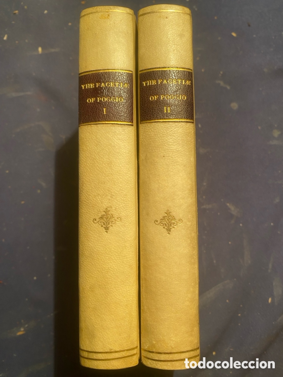 Libros antiguos: POGGIO: - THE FACETIAE OR JOCOSE TALES (2 VOLUMENES) - (PARIS, 1879)
