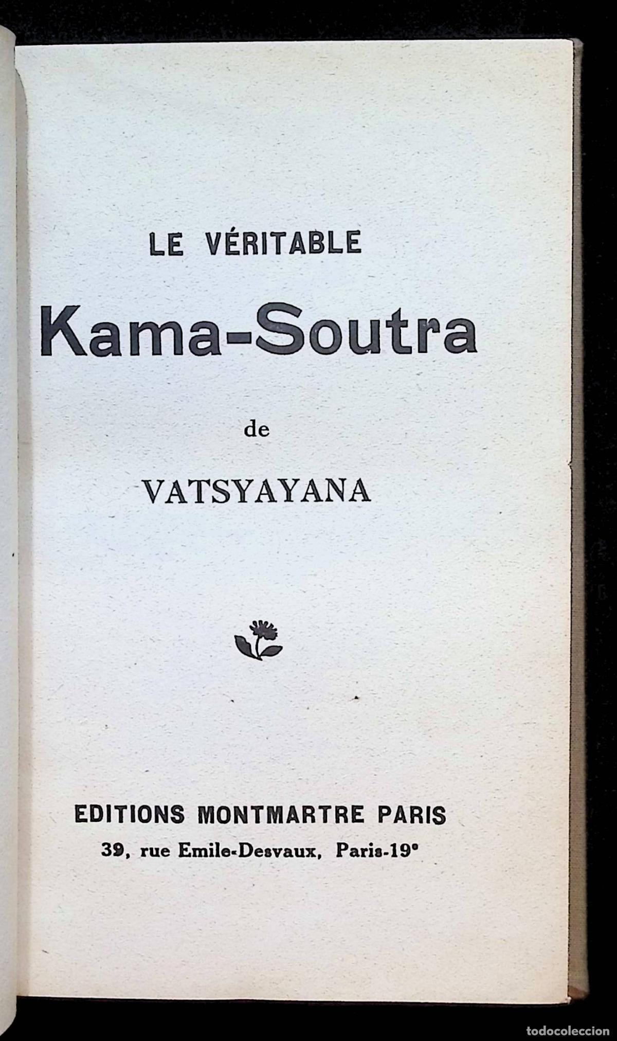 Libros antiguos: LE V&Eacute;RITABLE KAMA-SOUTRA DE VATSYAYANA. - VATSYAYANA. - Foto 1