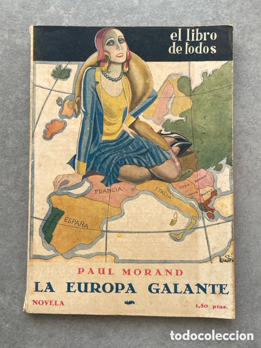 Libros antiguos: La Europa Galante. Paul Morand. El libro de todos. Editorial Cosm&oacute;polis.