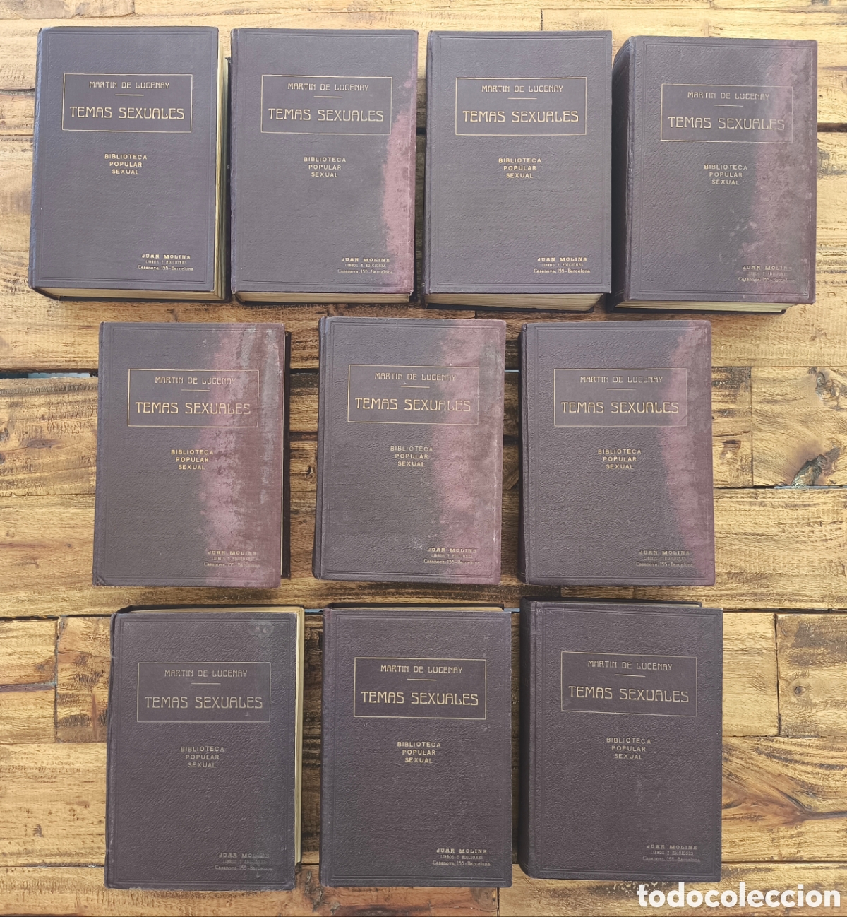 Libros antiguos: Mart&iacute;n de Lucenay Temas Sexuales Biblioteca Popular Sexual Colecci&oacute;n Completa 60 fasc&iacute;culos 1932