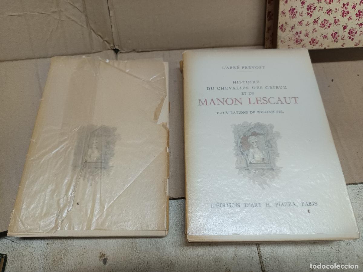 Libros antiguos: HISTOIRE DU CHEVALIER DES GRIEUX ET DE MANON LESCAUT. WILLIAM FEL. D&acute;AET H. PIAZZA. PARIS. A&Ntilde;O 1949.