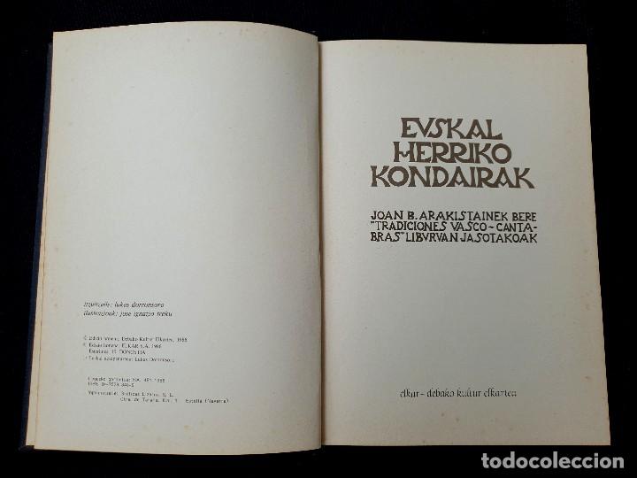 Libros antiguos: CUENTOS DE EUSKAL HERRIA EN EUSKERA - ELKAR 1986 - Foto 3