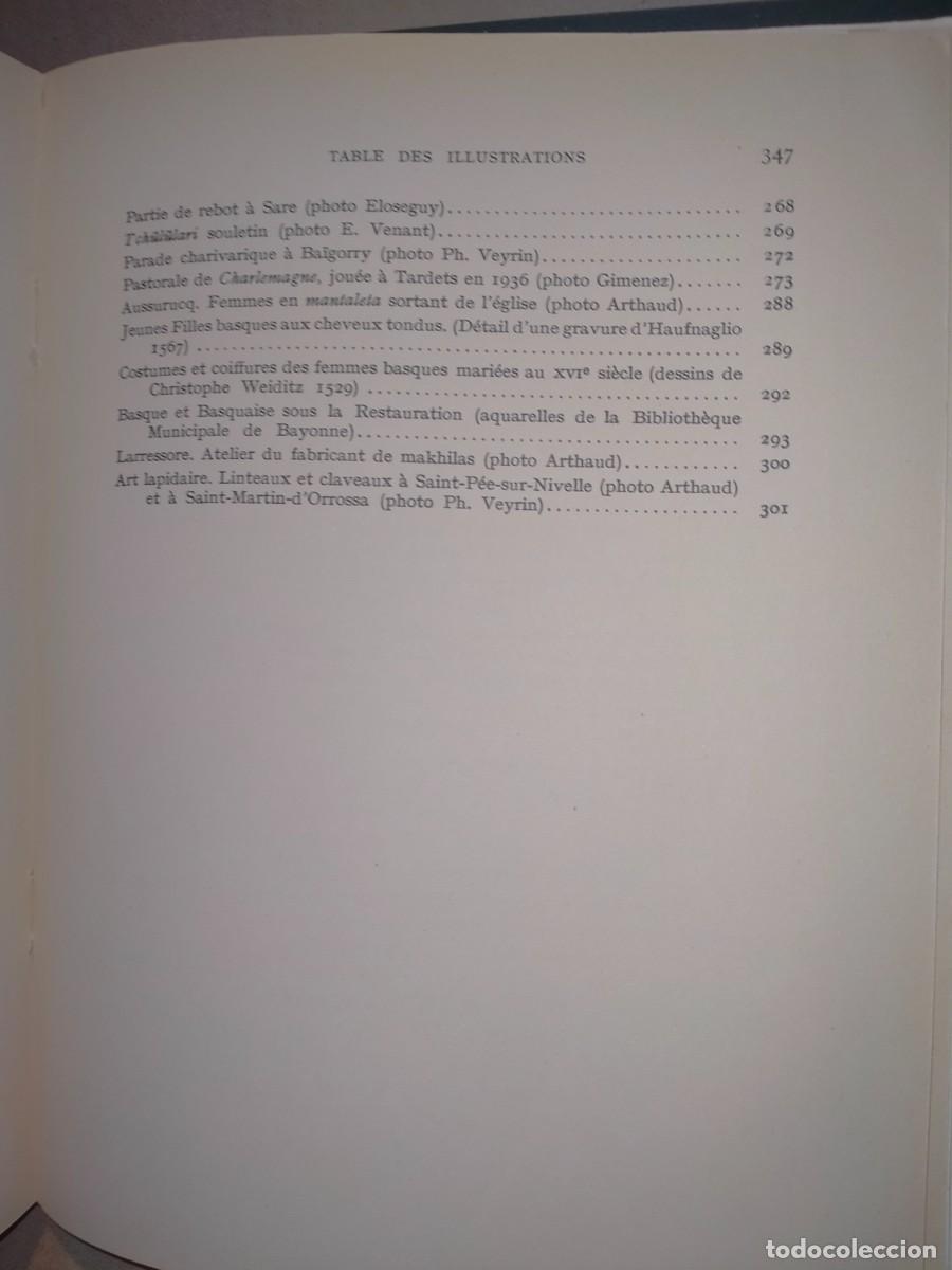 Libros antiguos: PHILIPPE VEYRIN. LES BASQUES (PAYS BASQUE FRANCAIS) . ARTHAUD - Foto 6