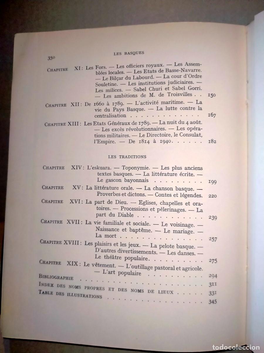 Libros antiguos: PHILIPPE VEYRIN. LES BASQUES (PAYS BASQUE FRANCAIS) . ARTHAUD - Foto 11