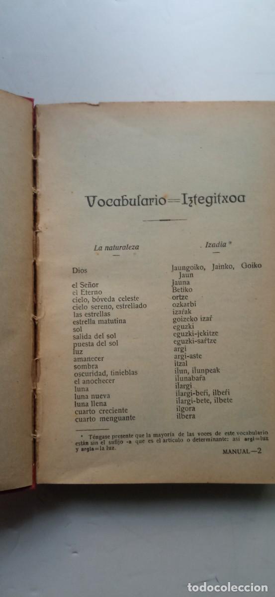 Libros antiguos: manual de conversacion Euskera - Foto 3