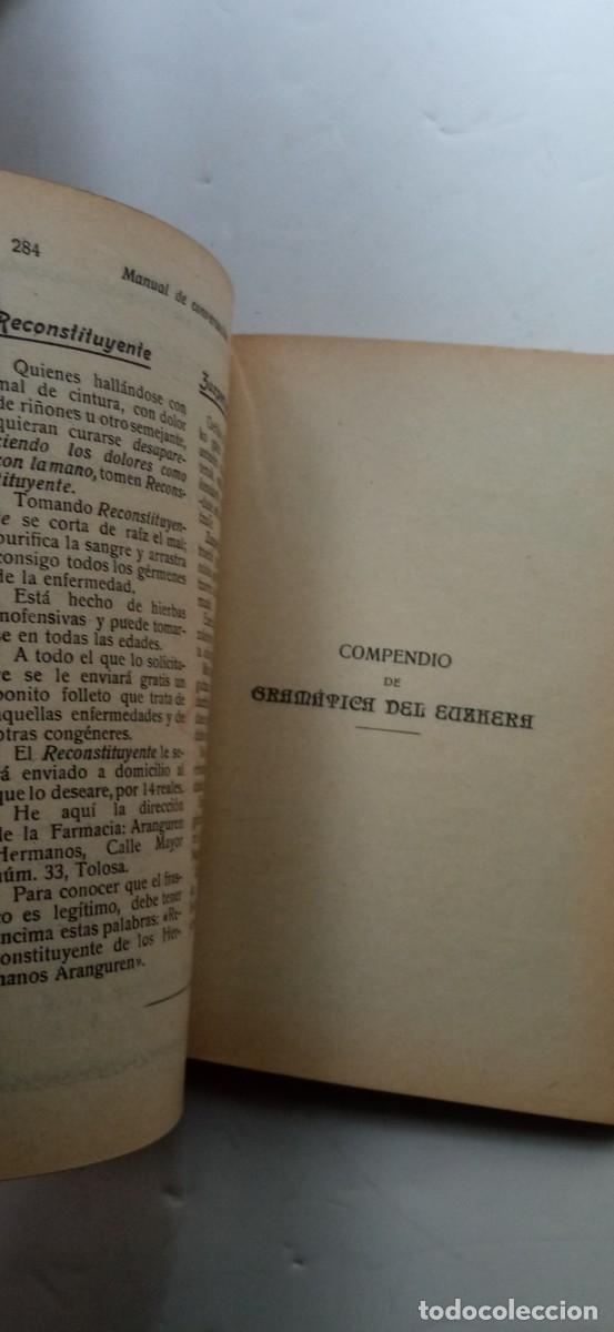 Libros antiguos: manual de conversacion Euskera - Foto 4