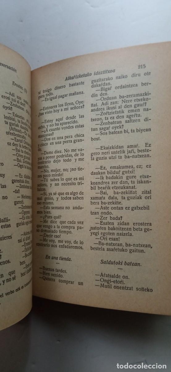Libros antiguos: manual de conversacion Euskera - Foto 7