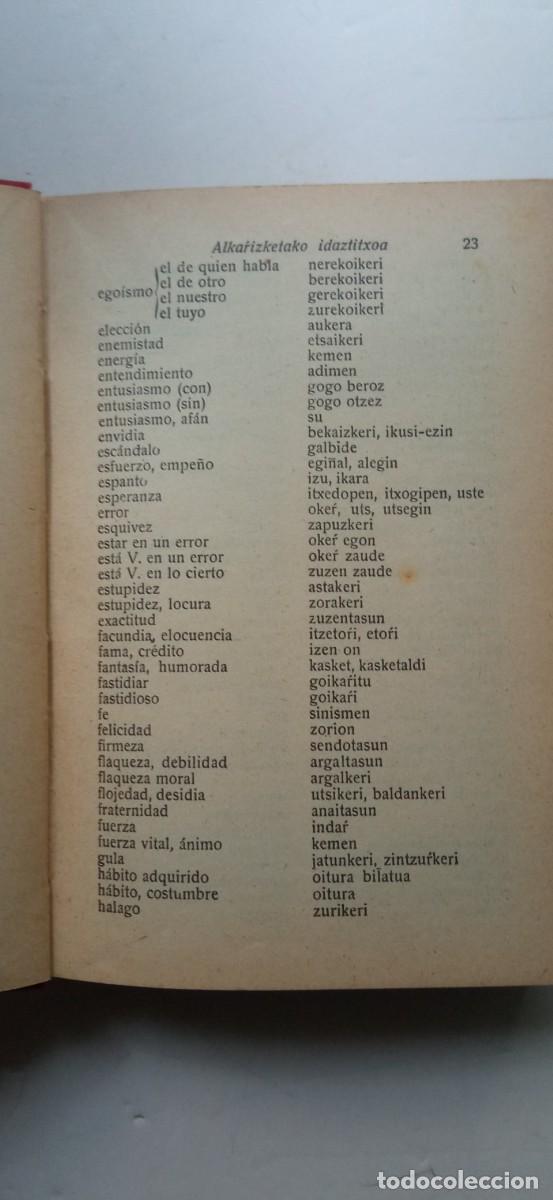 Libros antiguos: manual de conversacion Euskera - Foto 8