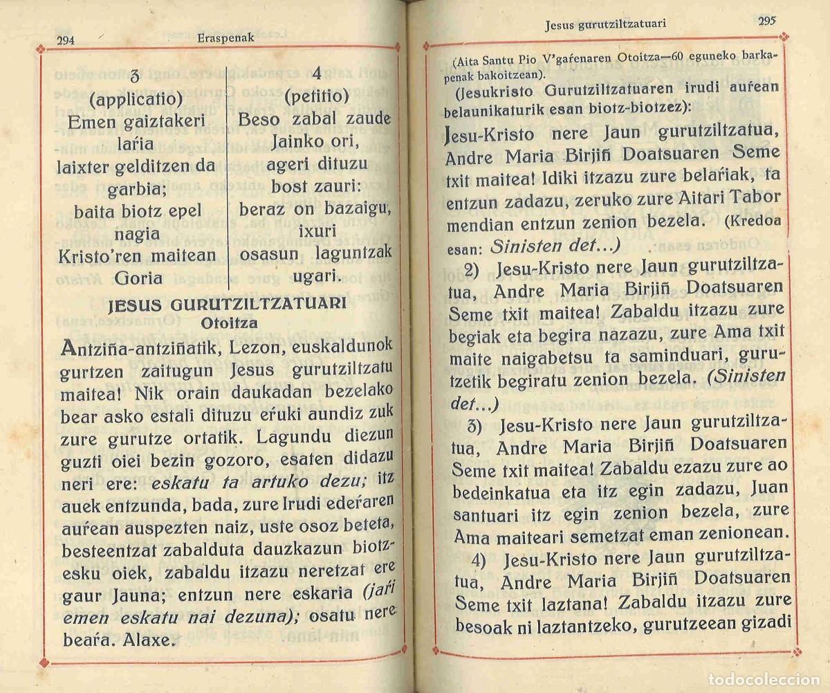 Libros antiguos: Argi donea. Prantzisko Balzola. En euskera - Foto 2
