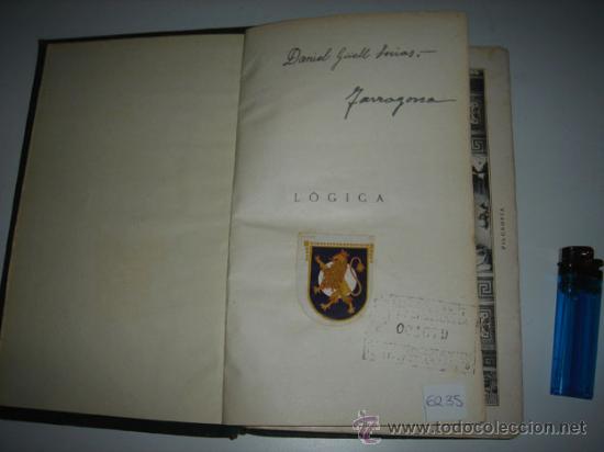 Libros antiguos: L&oacute;gica - Foto 1