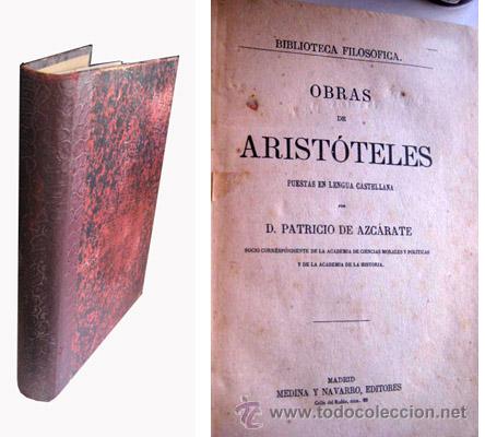 Libros antiguos: OBRAS DE ARIST&Oacute;TELES. - Foto 1