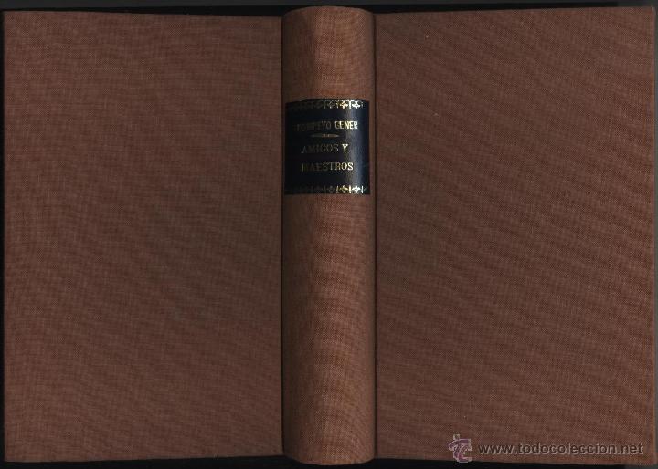 Libros antiguos: GENER. POMPEYO, AMIGOS Y MESTROS, - Foto 2